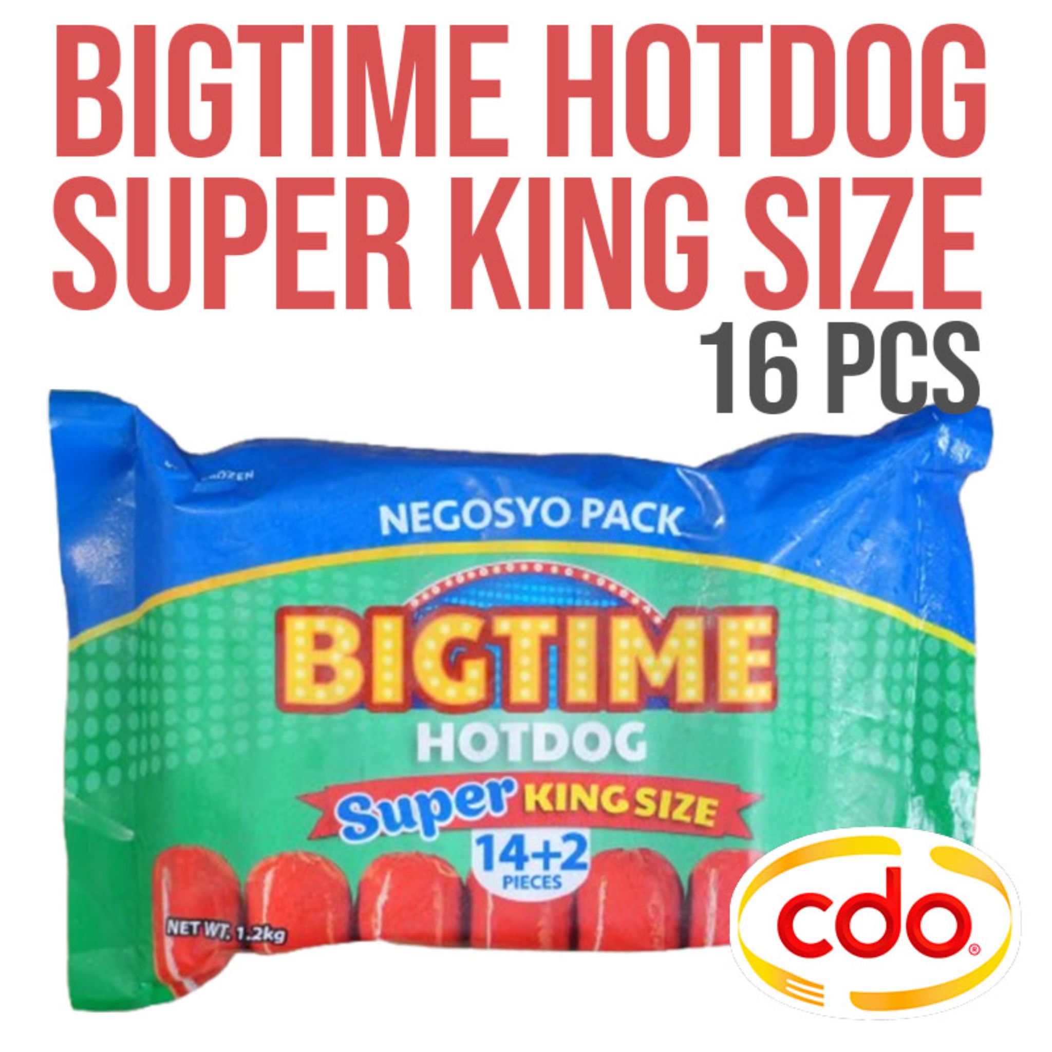 Bigtime Hotdog Super King Size 1kg